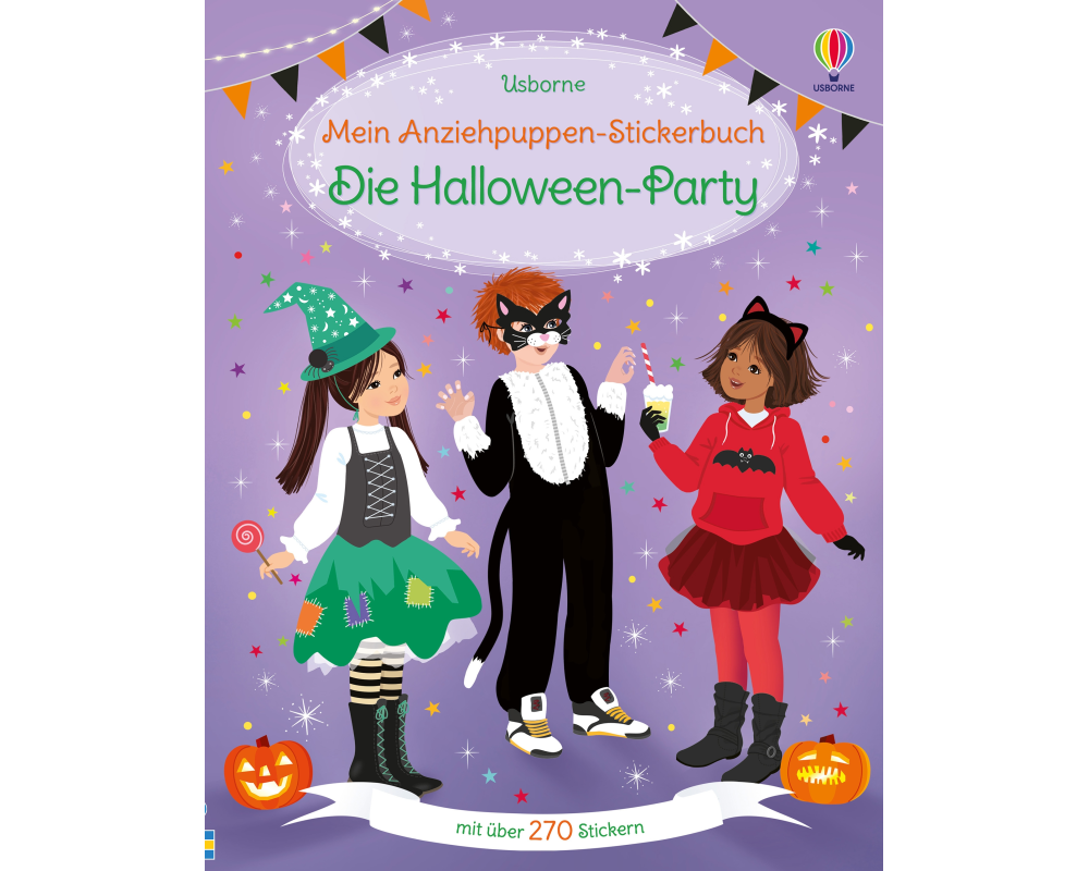 Mein Anziehpuppen-Stickerbuch: Die Halloween-Party