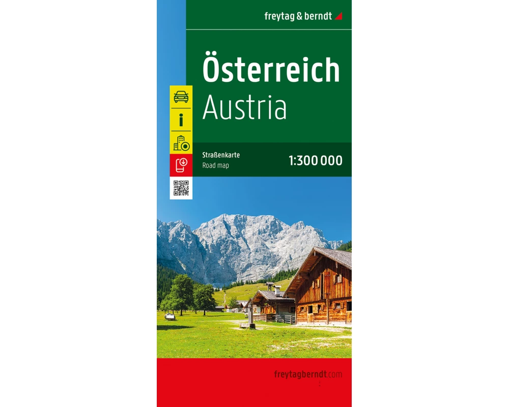 Österreich, Straßenkarte 1:300.000, freytag & berndt