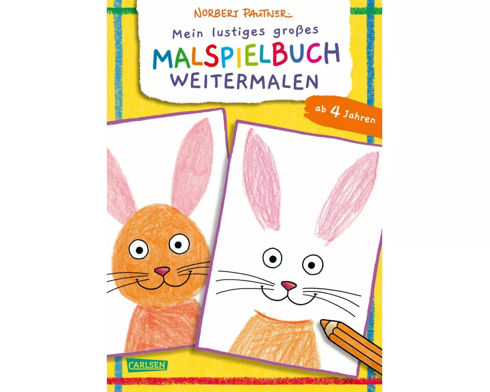 Mein lustiges großes Malspielbuch: Weitermalen (ab 4 Jahren)