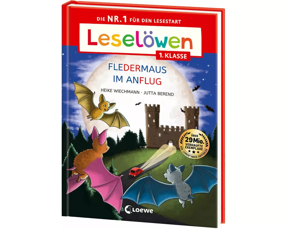 Leselöwen 1. Klasse - Fledermaus im Anflug (Großbuchstabenausgabe)