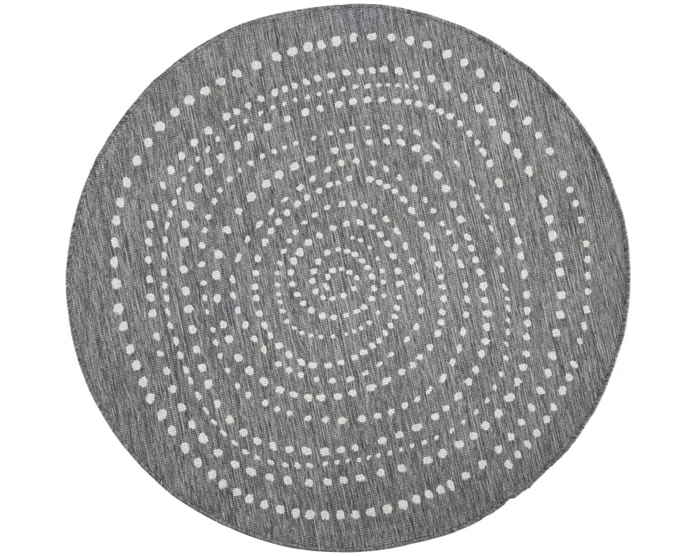 Hanse Home Teppich Bali 140 cm x 140 cm, Crème/Grau