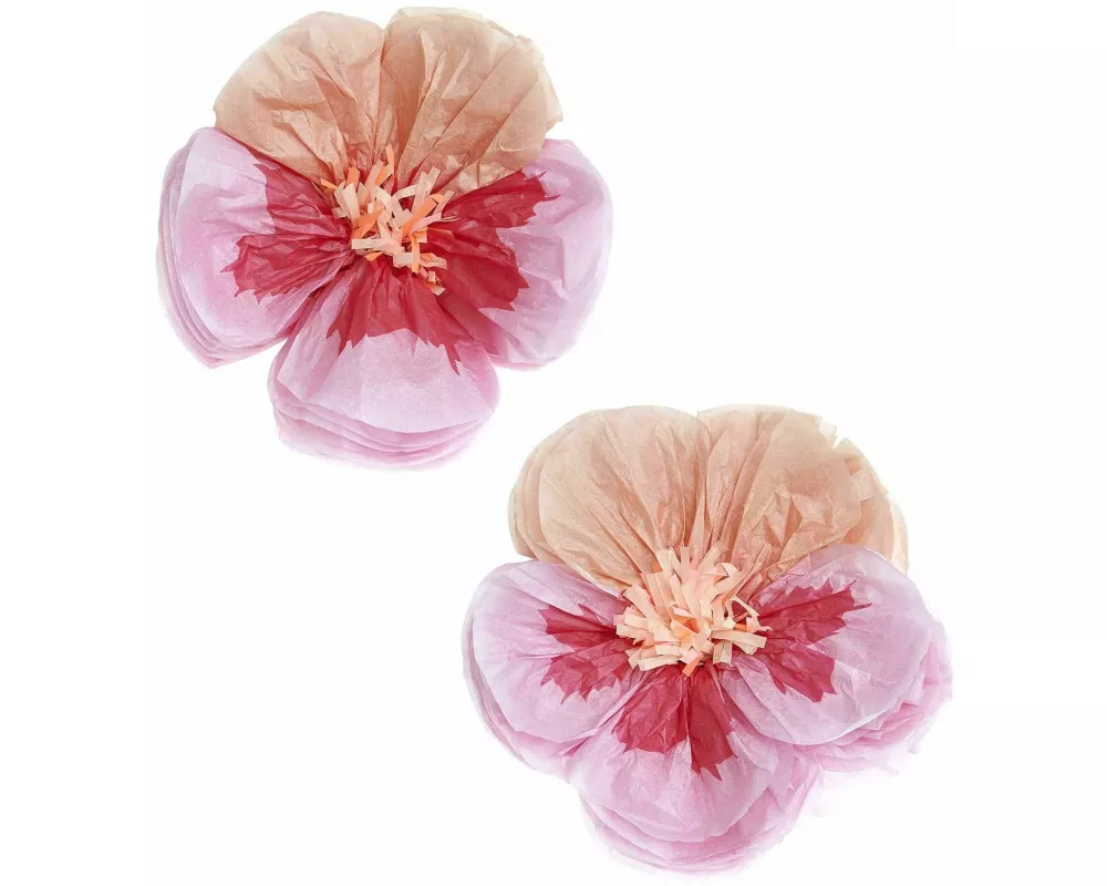 Seidenpapierblumen Stiefmütterchen, Pink, M, FSC MIX, Ø 20 cm, 2 Stk