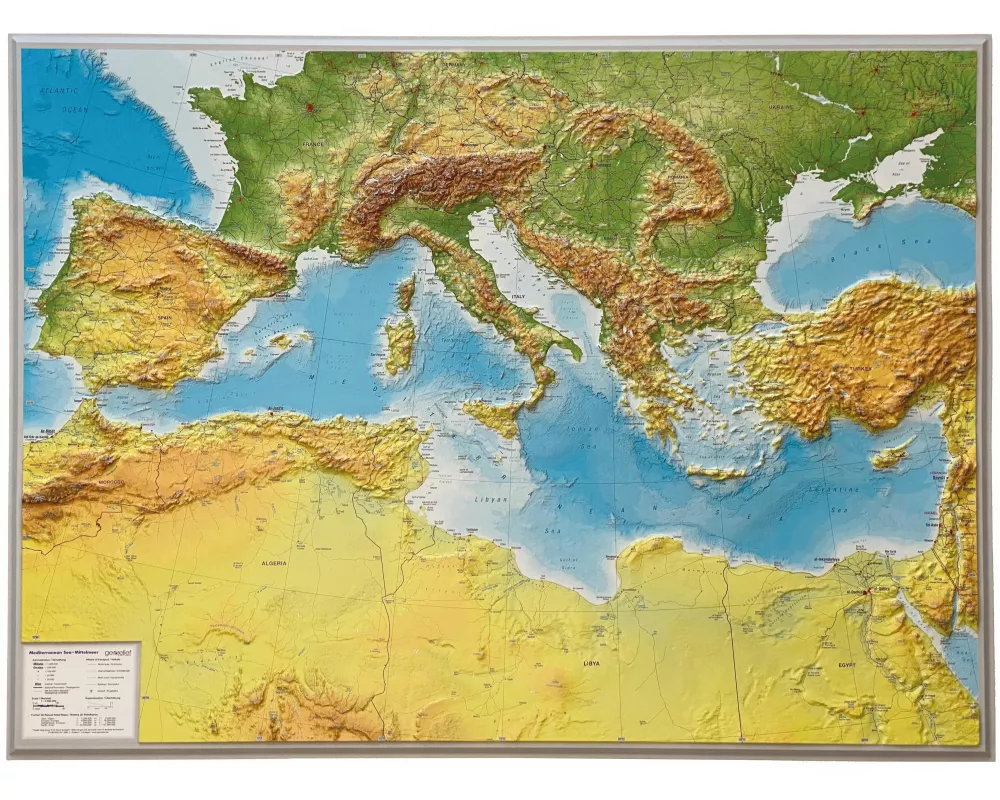 Relief Mittelmeer 1:5.5MIO