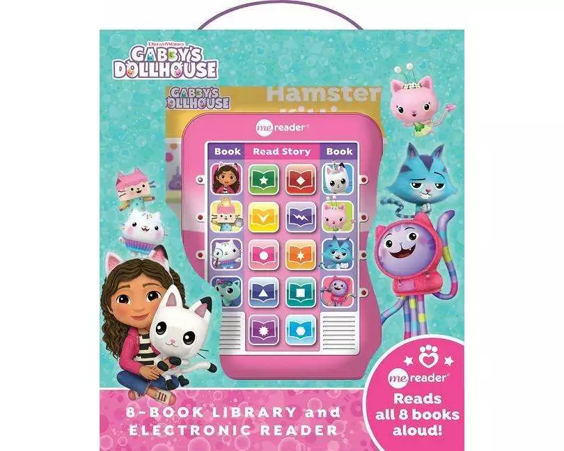 DreamWorks Gabby's Dollhouse: Me Reader 8-Book Library and Electronic Reader Sound Book Set