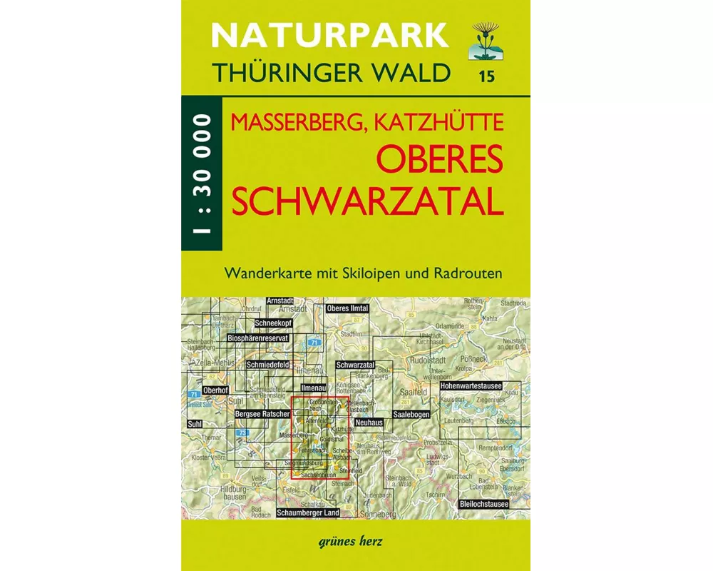 Wanderkarte Masserberg, Katzhütte, Oberes Schwarzatal