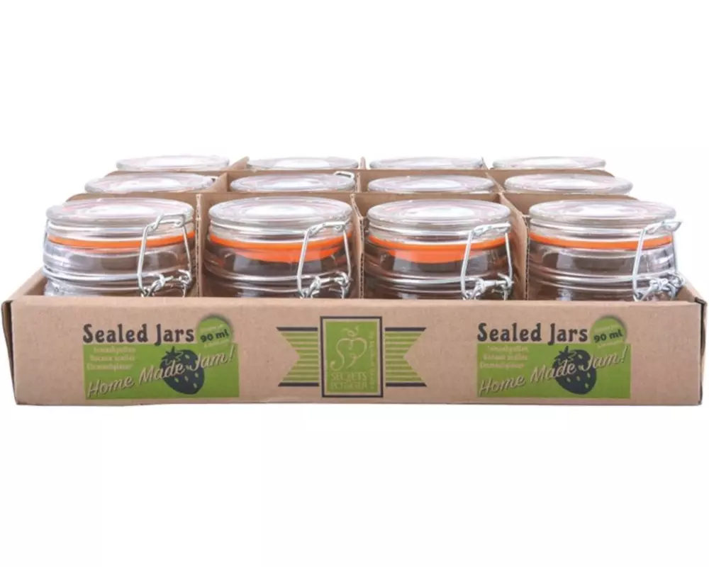 Esschert Design Einmachglas 90 ml, 12 Stück