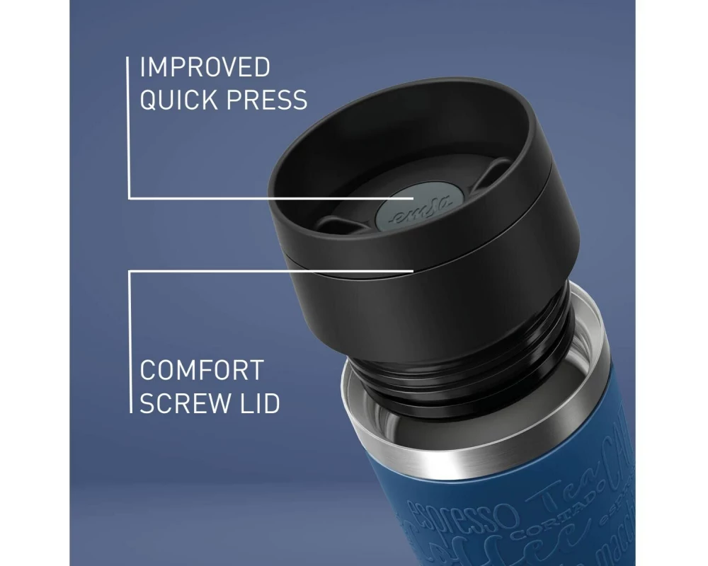 Emsa Thermobecher Travel Mug Classic 360 ml, Dunkelblau