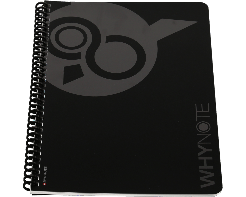 WHYNOTE Notizbuch A4 WNA4BOK01 starter-kit, schwarz