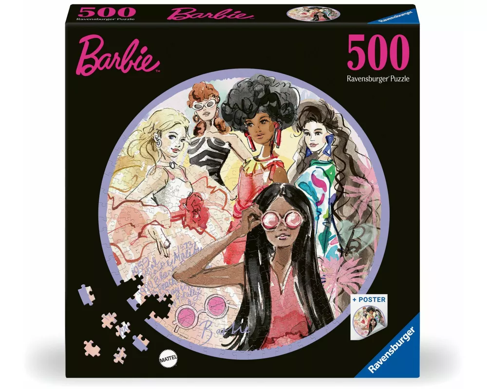 Erwachsenenpuzzle 500 Teile - Barbie - Globale Stil-Ikone seit 1959