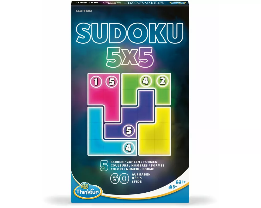 ThinkFun Sudoku 5x5 - Logikspiel ab 8 Jahre