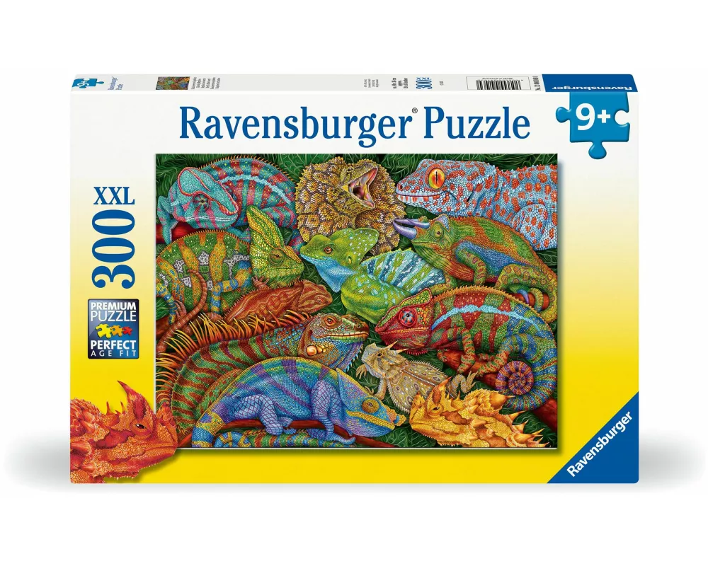 Kinderpuzzle 300 XXL Teile - Faszinierende Reptilien