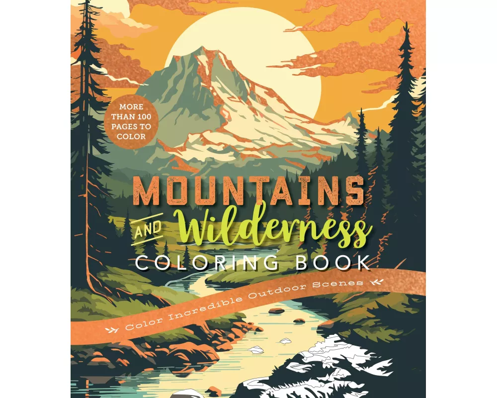 Mountains & Wilderness Coloring Book