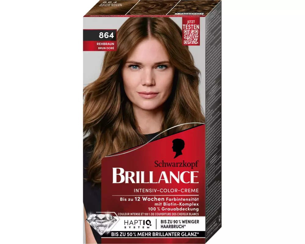 Schwarzkopf BRILLANCE Haarcoloration Brillance 864 Rehbraun