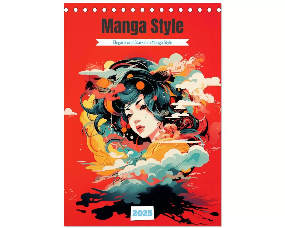 Manga Style (Tischkalender 2025 DIN A5 hoch), CALVENDO Monatskalender