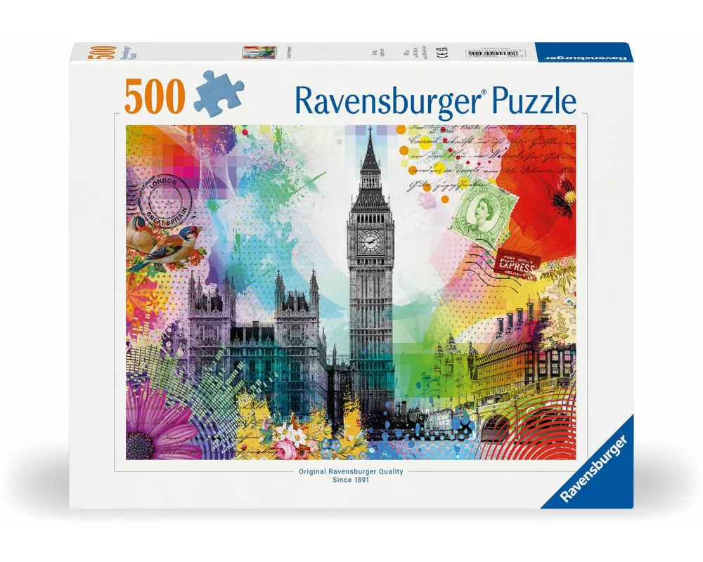Erwachsenenpuzzle 500 Teile - Grüße aus London