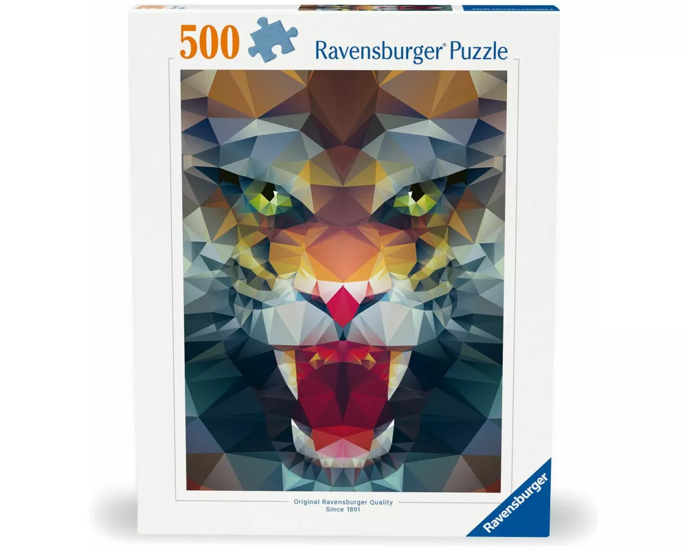 Erwachsenenpuzzle 500 Teile - Löwe aus Polygonen