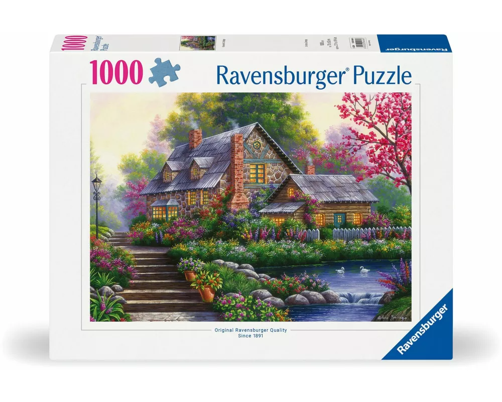 Erwachsenenpuzzle 1000 Teile - Romantisches Cottage