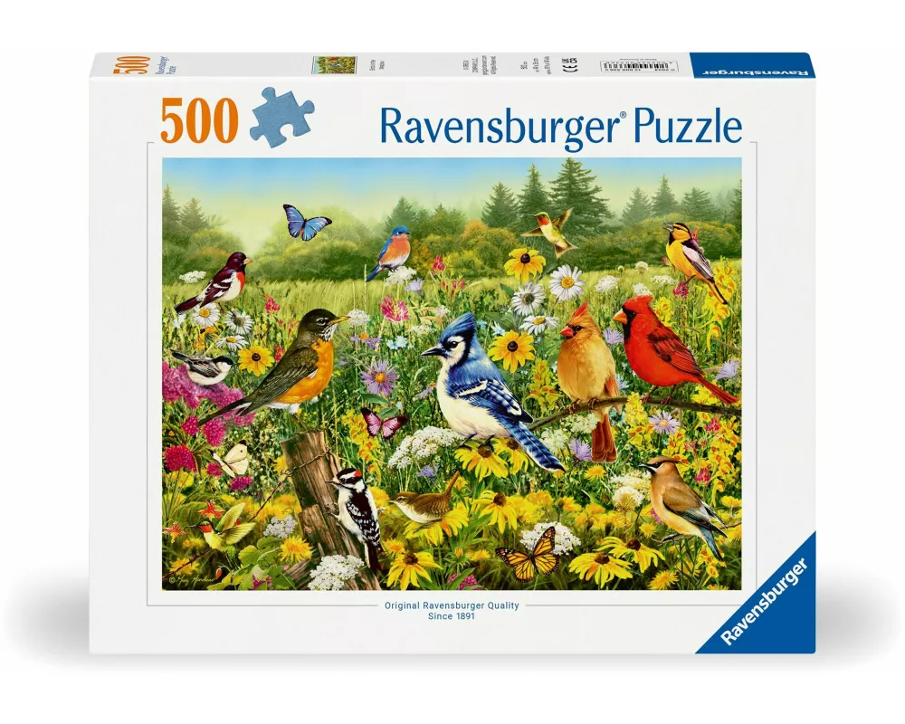Erwachsenenpuzzle 500 Teile - Vogelwiese