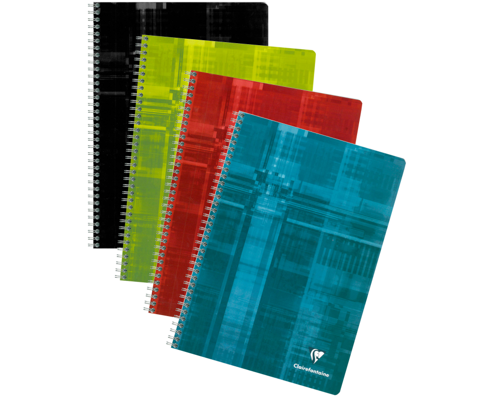 CLAIREFONTAINE Spiralheft A4 8172 5x5 ass. 112 Blatt