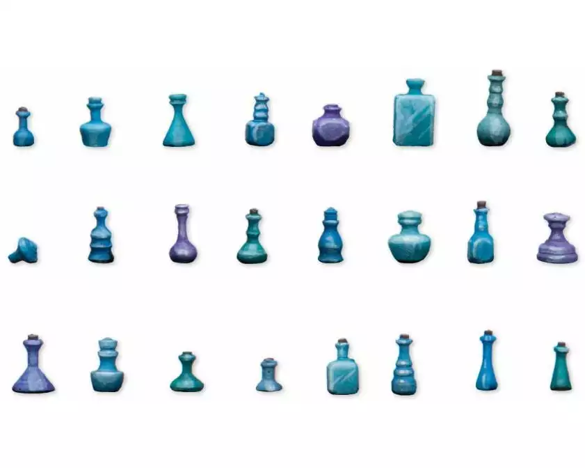 Tabletop Art Dekoration Bottles & Small Bottles – Set 2 19 Teile