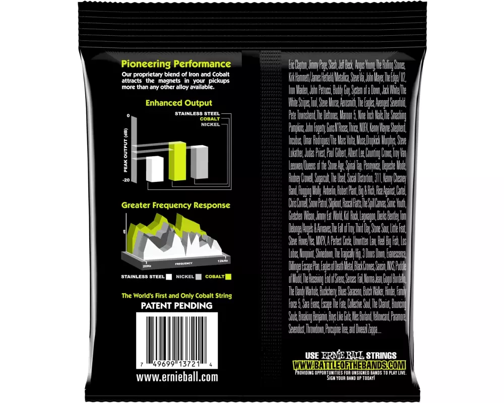 Ernie Ball Gitarrensaiten 3721 Slinky Cobalt 3er Pack – Regular 10-46