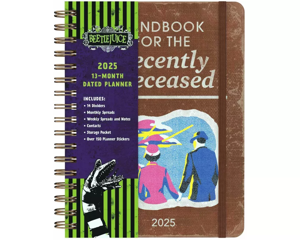 2025 Beetlejuice 13-Month Weekly Planner