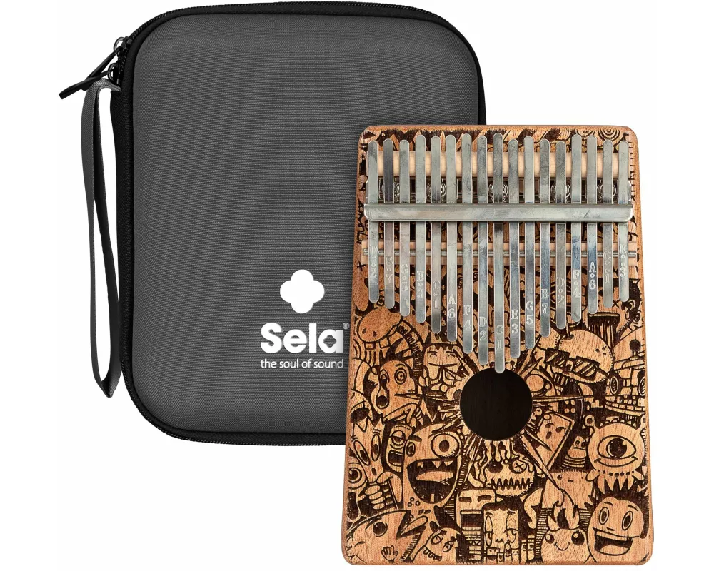 Art Series Kalimba 17 Little Monster Laser