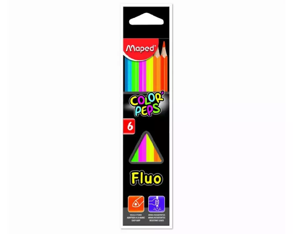 maped Farbstifte Color Peps Fluo 6 Stück