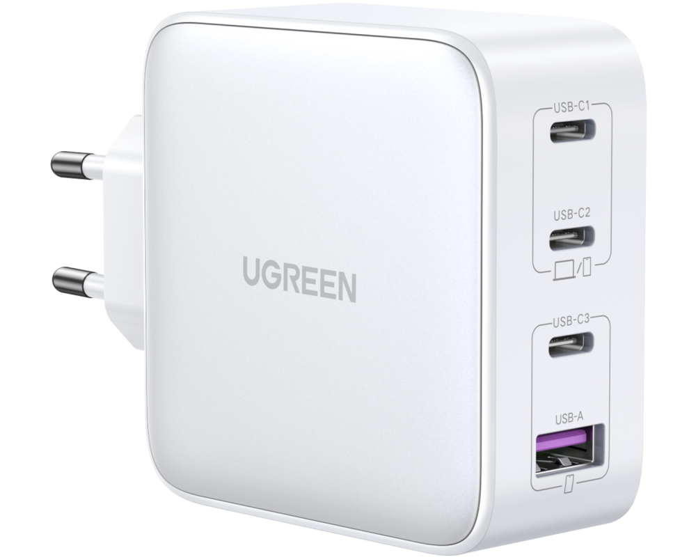 UGREEN USB Wallcharger Nexode 100W 15337 4-Port,PD,GaN, White