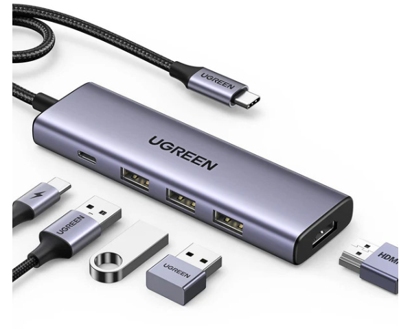 UGREEN USB-C Hub 5-in-1 15596 3x USB-A,1x USB-C,1x HDMI