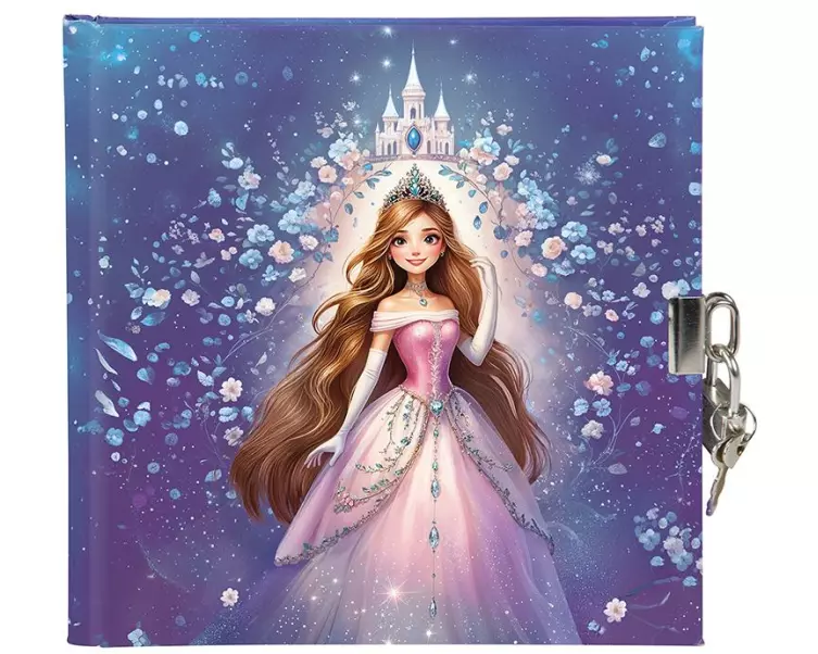Goldbuch Prinzessin Sternenglanz 96 Seiten 16.5 x 16.5 cm Blanko mit Schloss