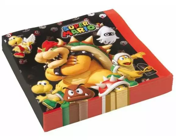 Amscan Papierservietten Super Mario 20 Stück