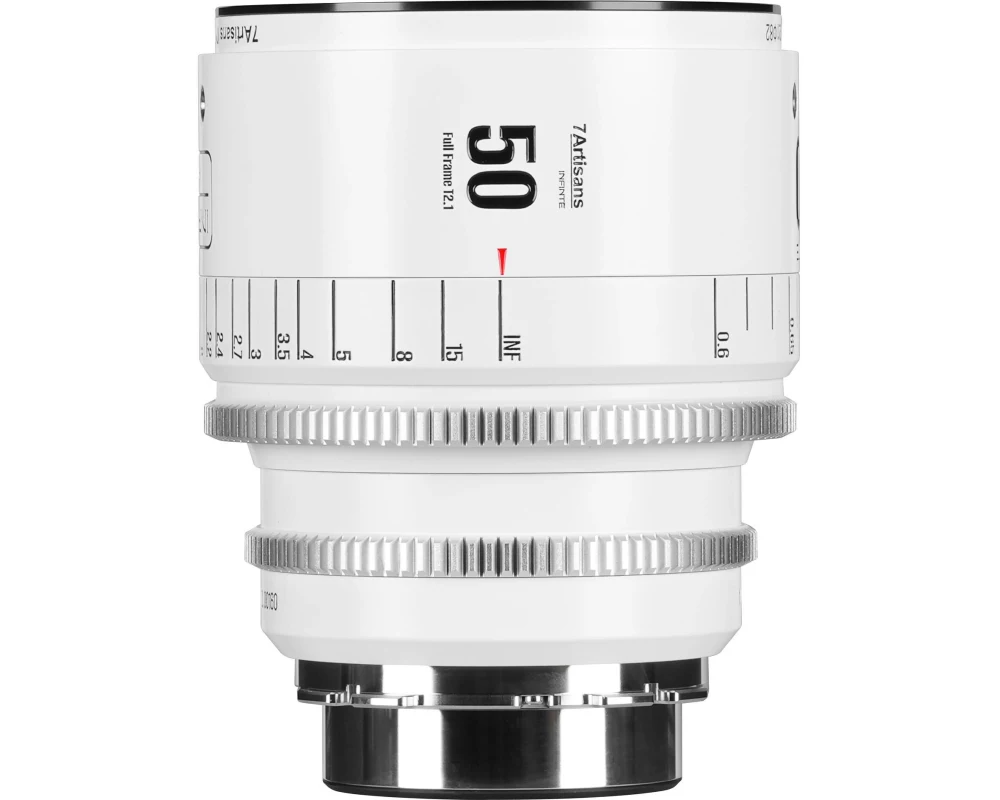 7Artisans Festbrennweite 50mm T/2.1 INFINTE Weiss – Arri PL