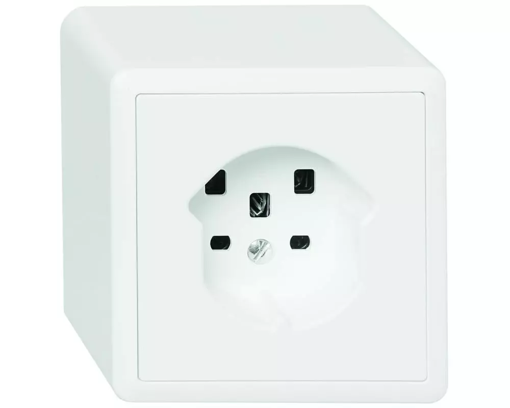 Feller EDIZIOliv Steckdose AP T25 Weiss