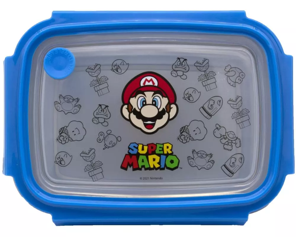 Scooli Lunchbox Super Mario Blau/Grau/Rot