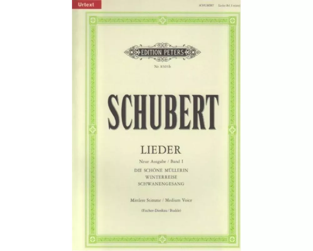Lieder, Band 1 / Neue Ausgabe / URTEXT
