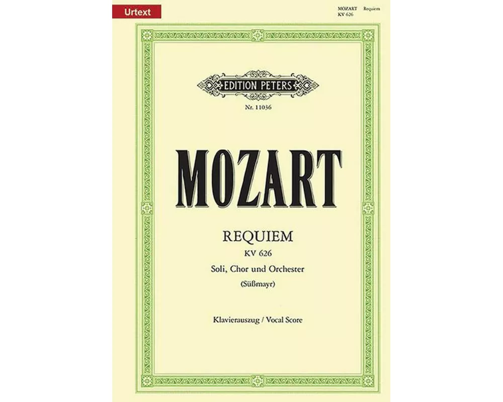 Requiem d-Moll KV 626 / SmWV 105 / URTEXT
