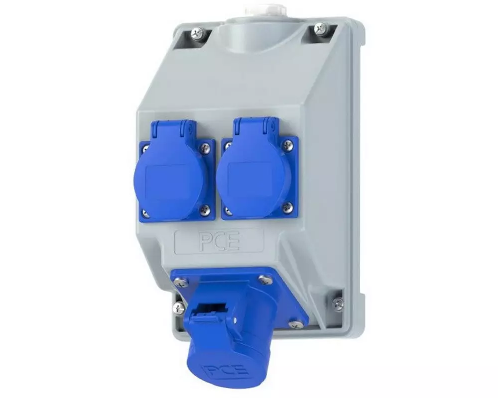 Spälti AG Spälti Wandsteckdosenkombination COMBO-POL2 16/3 IP44 2xT23