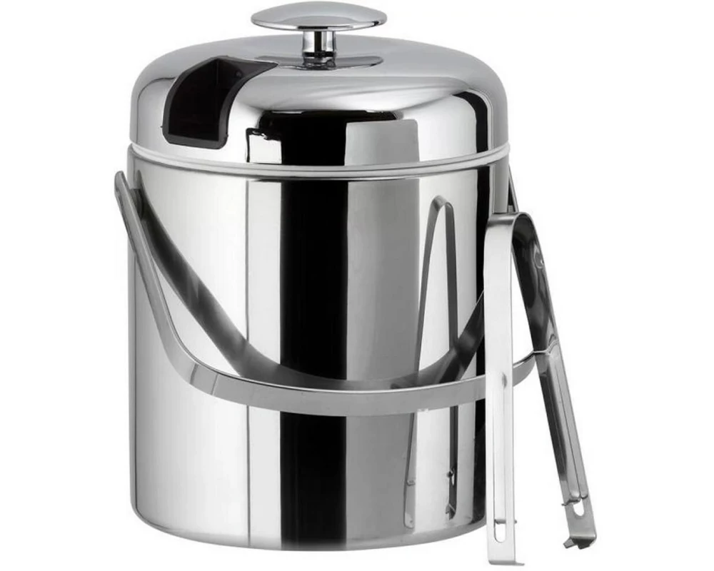 APS Eiswürfelbehälter POLAR 14 x 22 cm, 1.3 Liter, Silber