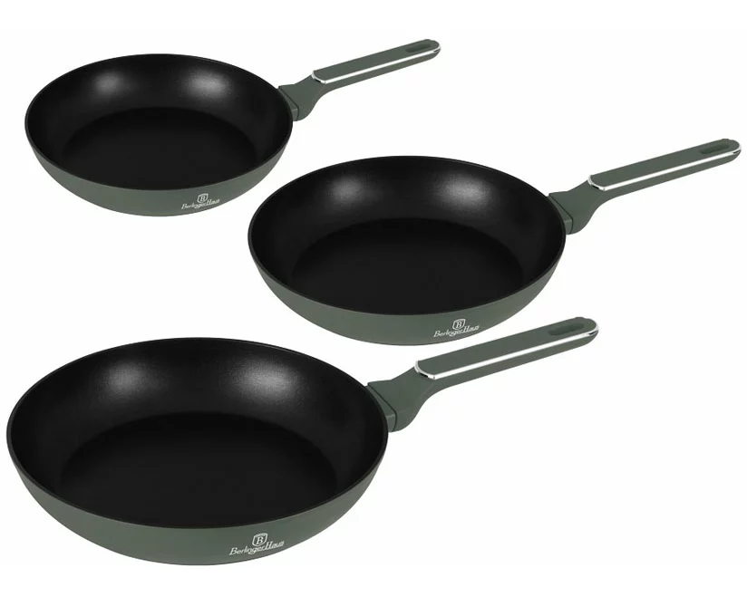 Berlinger Haus 3-teiliges Bratpfannen Set Ø 20/24/28cm Matte Green Collection