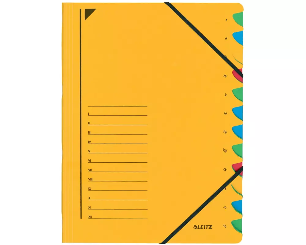 Leitz Ordnungsmappe 12-teilig, Gelb