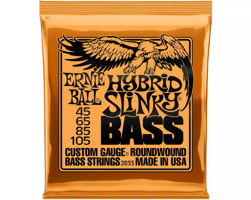 Ernie Ball Basssaiten 2833 Slinky Bass – Hybrid, 45-105