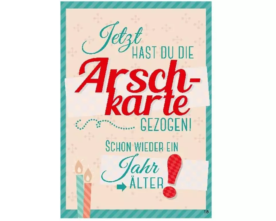 Depesche Musikkarte beweglich Geburtstag, Arschkarte gezogen