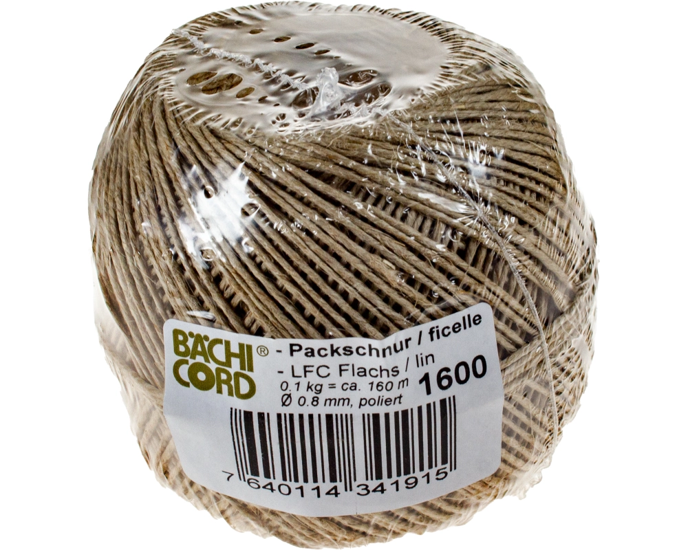 BAECHI Packschnur LFC poliert 541016011 160m, 100g 0,8mm