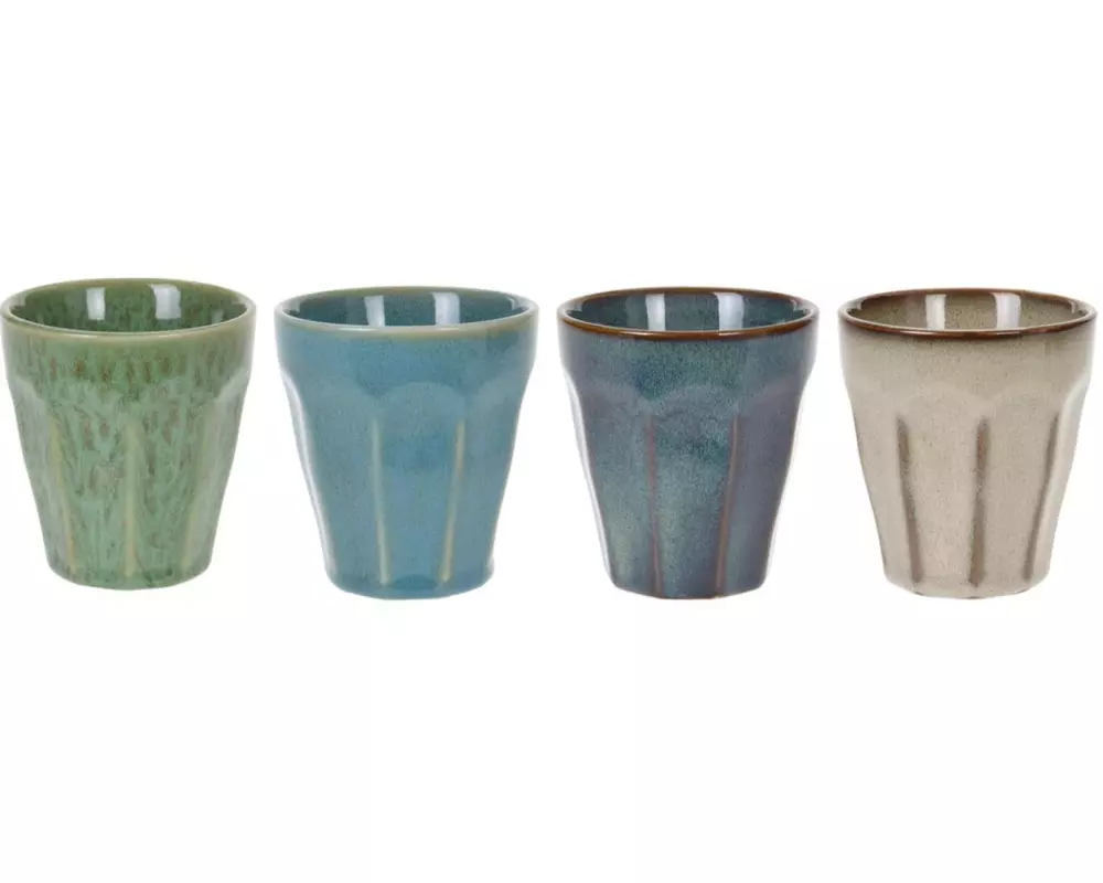 FURBER Kaffeetasse 250 ml, 4 Stück, Mehrfarbig