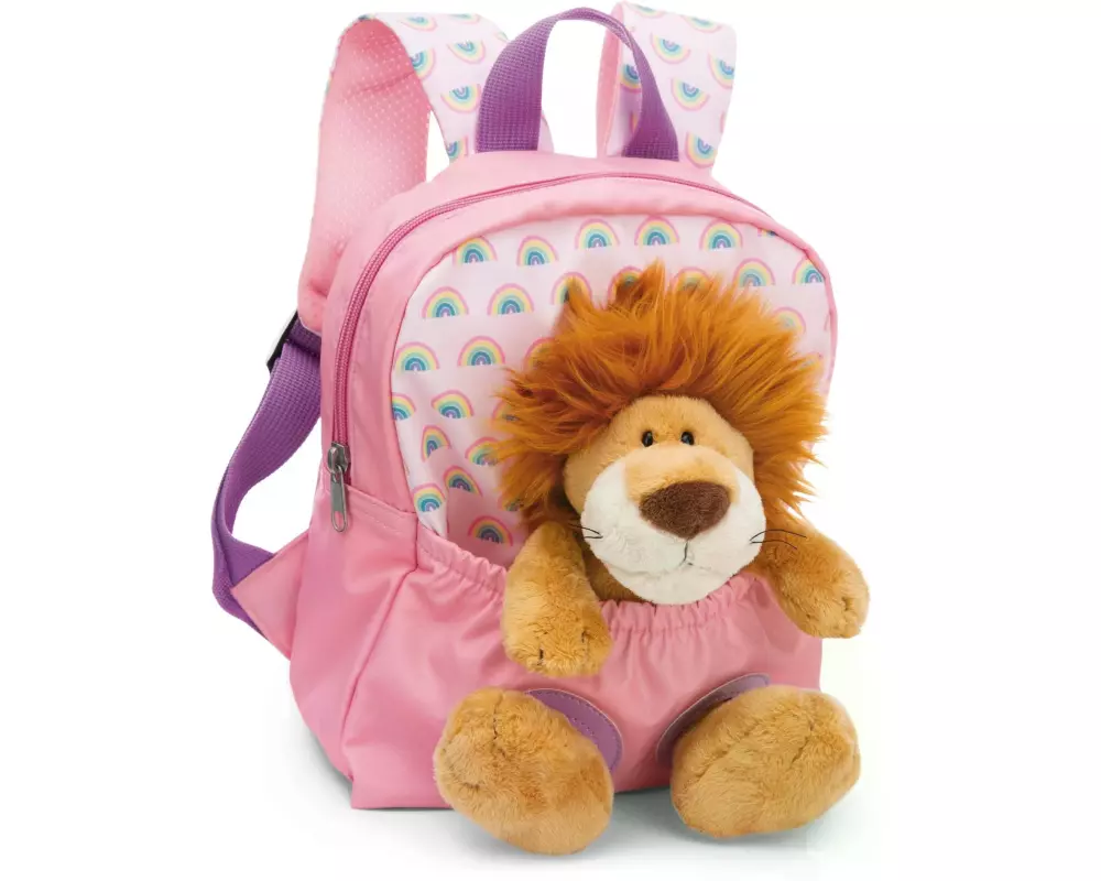 Nici Rucksack rosa mit Löwe