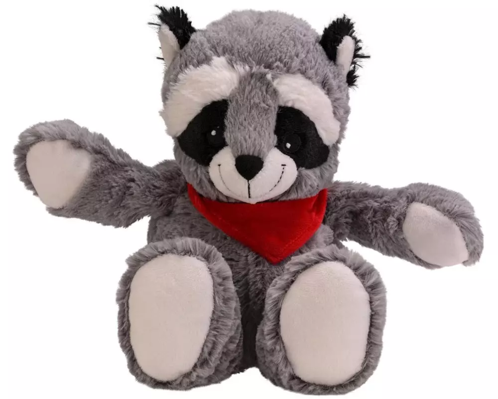 Welliebellies Wärme-Stofftier Waschbär gross 35 cm