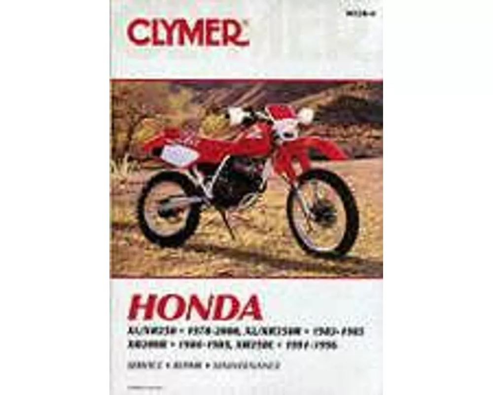 Honda XL/XR250 (1978-2000) & XL/XR350R (1983-1985) Motorcycle Service Repair Manual