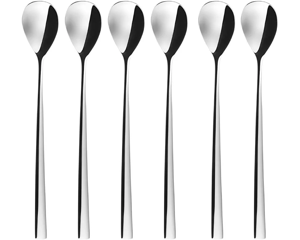 Sola Latte Macchiato Löffel 6 Stück, Silber