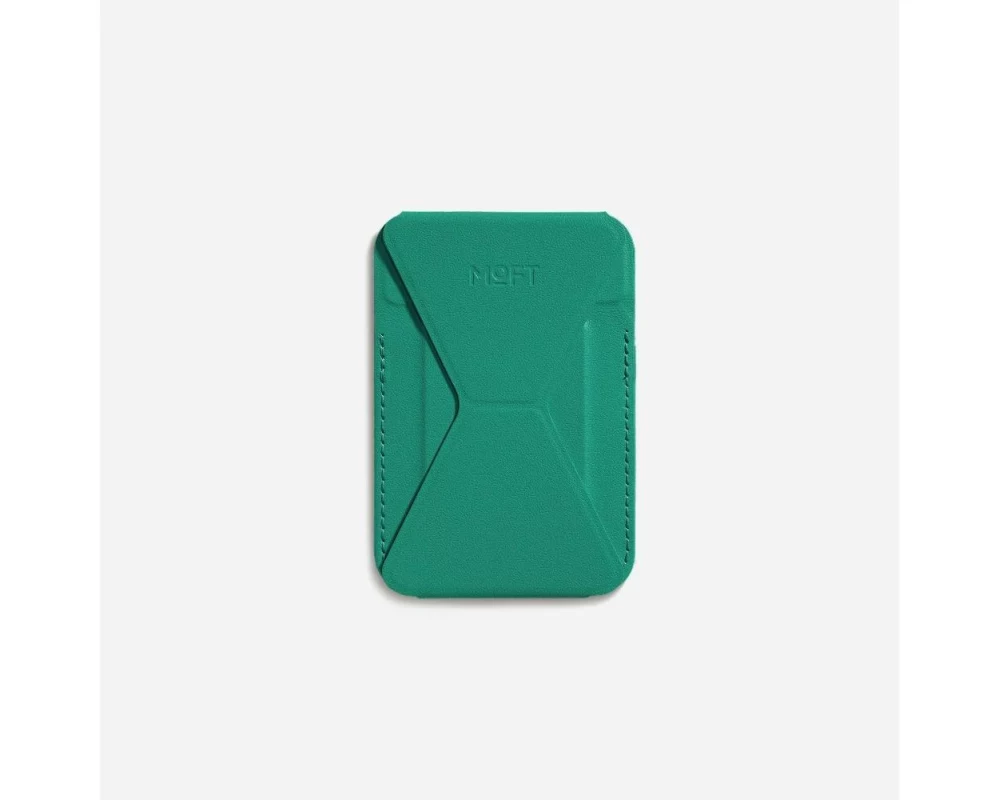 MOFT Snap-on Ständer & Wallet MOVAS MagSafe, Vegan Leder, Grün
